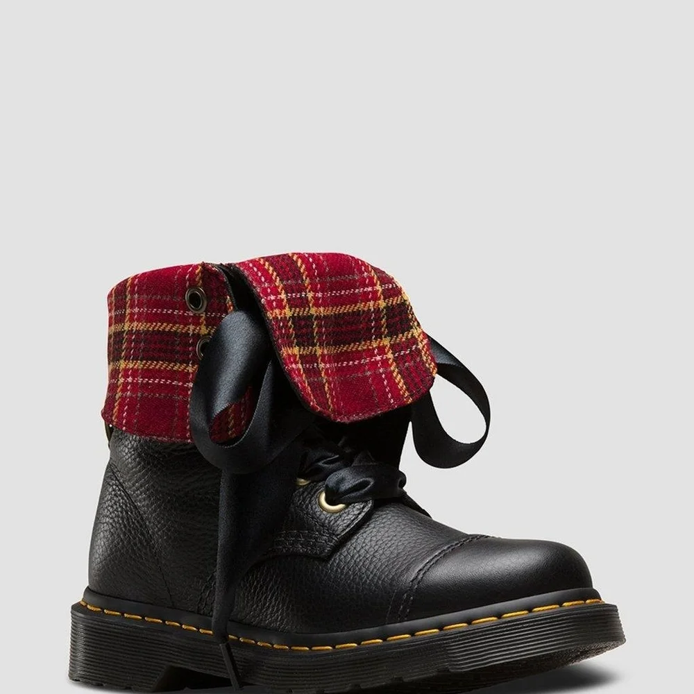 Dr. Martens Aimalita Fold Down Plaid Boot - Picture 6 of 6